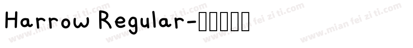 Harrow Regular字体转换